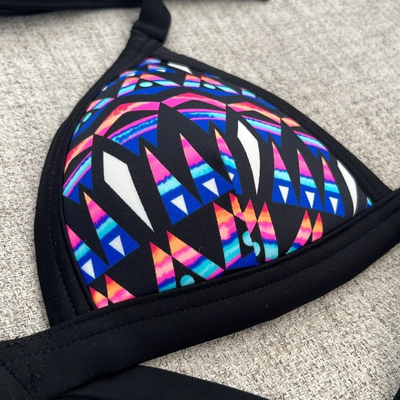 Pink Victoria Triangle Push Up Tie Bikini - Picture 2 of 6